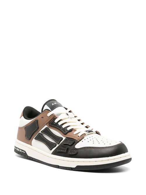 Black/white/sepia brown sneakers AMIRI | PS24MFS004BLACK BROWN